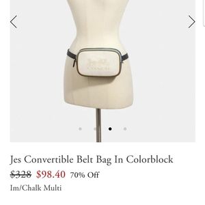 Jes convertible belt bag in colorblock